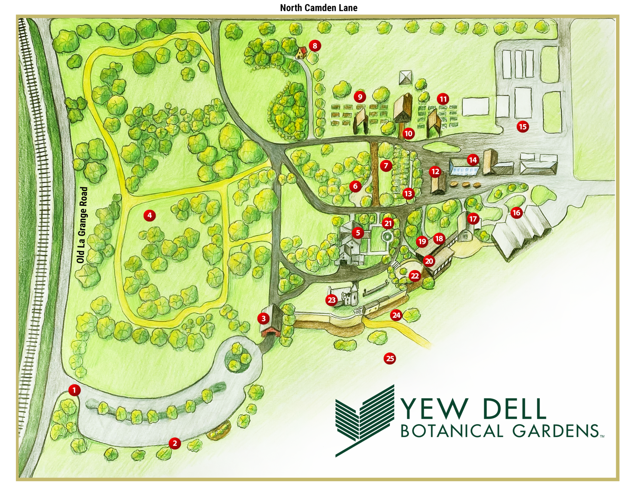 Yewdell Gardens Map